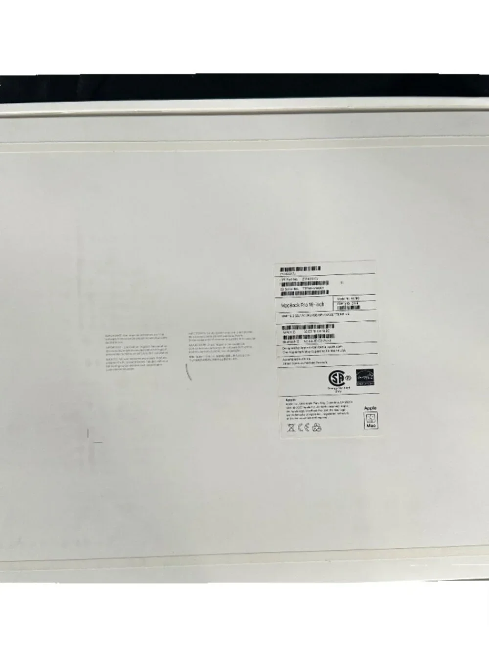 Apple MacBook Pro 16-inch Box (No Device)